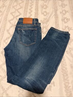 William Rast Men's Mid-Blue Slim Straight Jeans